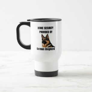Caneca Térmica Segurança Doméstica Fornecida pelo Pastor Alemão
