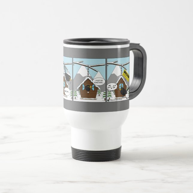 Caneca Térmica Segurança Primeira Cômica (Frente Esquerda)