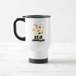 Caneca Térmica Seja diferente, design de gato engraçado