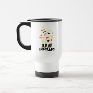 Caneca Térmica Seja diferente, design de gato engraçado