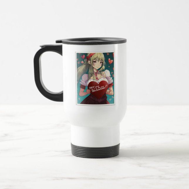 Caneca Térmica Seja meu Namorados no Estilo de mangá 33893 (Esquerda)