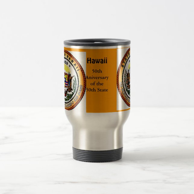 Caneca Térmica selo estatal do Havaí (Centro)