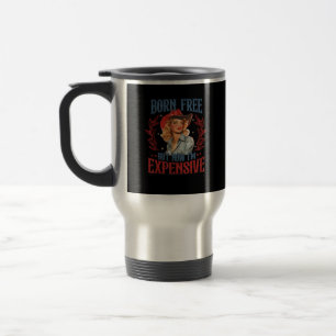Caneca Térmica Sem nascer, mas agora sou uma garota cara cara 4 d