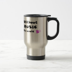 Caneca Térmica Sem vida da música B liso