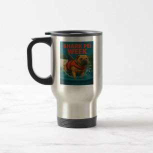 Caneca Térmica Semana de Shark Pei: Terror no Quintal