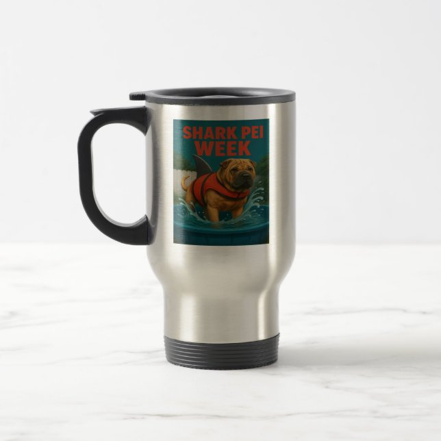 Caneca Térmica Semana de Shark Pei: Terror no Quintal (Esquerda)