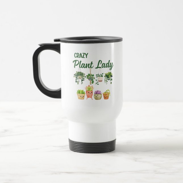 Caneca Térmica Senhora das plantas loucas (Esquerda)