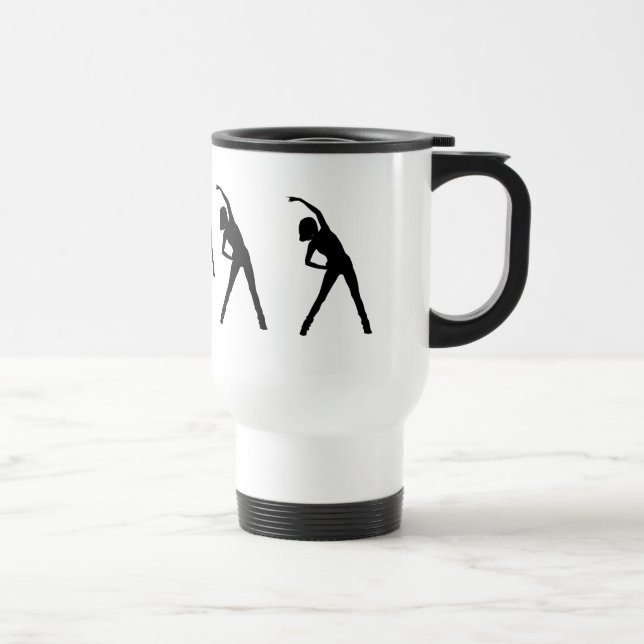 Caneca Térmica Senhora Personalizada Esticando Mug Excersize (Direita)