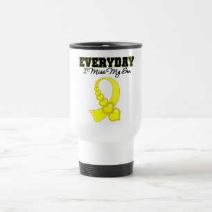 Caneca Térmica Senhorita diária Meu Filho Militar de I