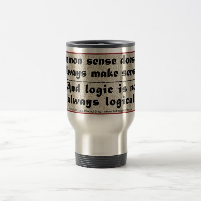 Caneca Térmica Senso comum e lógica (Centro)