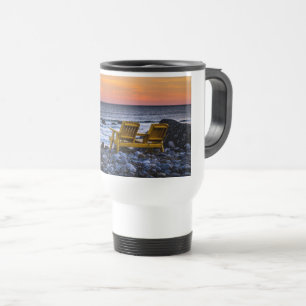 Caneca Térmica Sente-se e assista um Oceano Sunset