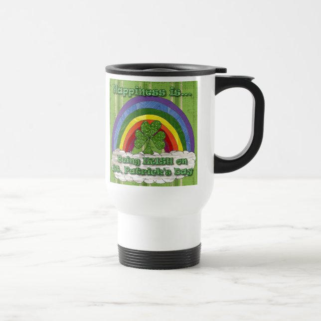 Caneca Térmica Ser Irlandês no Dia de São Patrício (Direita)