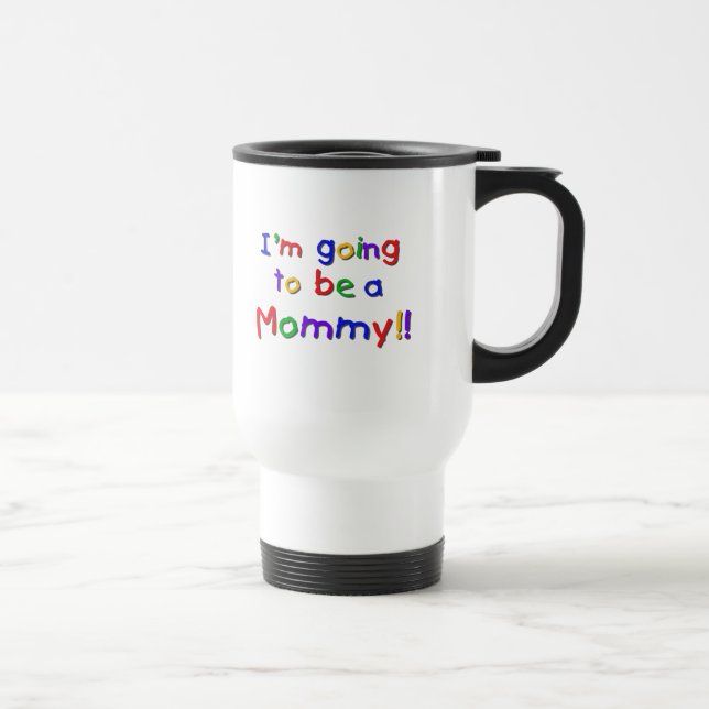 Caneca Térmica Será uma Mamãe de cores primárias (Direita)