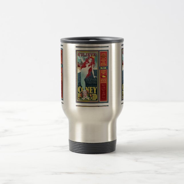 Caneca Térmica sereia de coney Island (Centro)