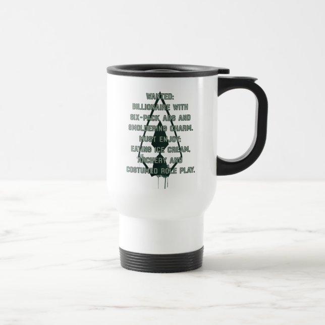 Caneca Térmica Seta | Seta Verde Posto com pedido de paródia (Direita)