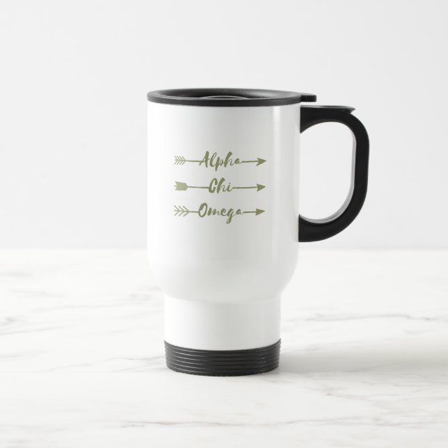 Caneca Térmica Setas alfa de Omega | do qui (Direita)