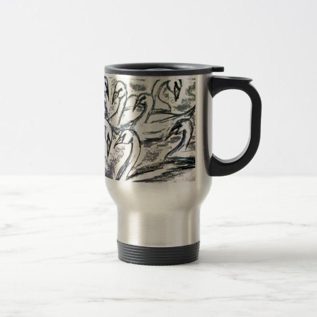 Caneca Térmica Sete cisnes uma natação (Direita)