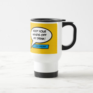Caneca Térmica Seu Balão de Fala Mensagem Diversão Retro Quadrinh