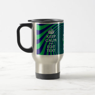 Caneca Térmica Seu mantenha o texto calmo em um gráfico vibrante