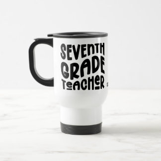 Caneca Térmica Seventh Grade Teacher Typography Design