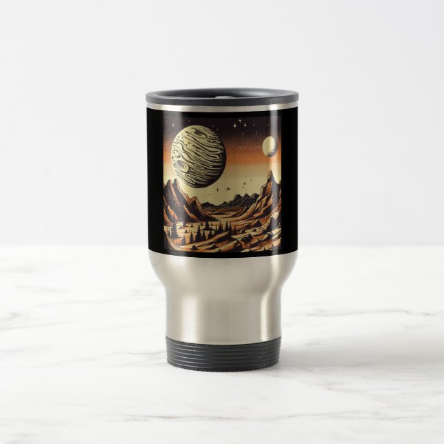 Caneca Térmica SF Mars Landscape Woodcut 1 (Centro)