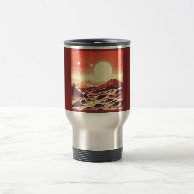 Caneca Térmica SF Mars Landscape Woodcut 2 (Centro)