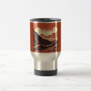 Caneca Térmica SF Mars Landscape Woodcut 4