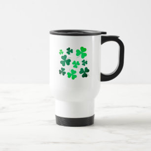 Caneca Térmica Shamrock Clover Leaf Ireland Modern Elegant Irland