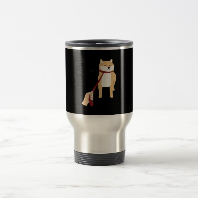 Caneca Térmica Shiba inu | design engraçada para cães não (Centro)
