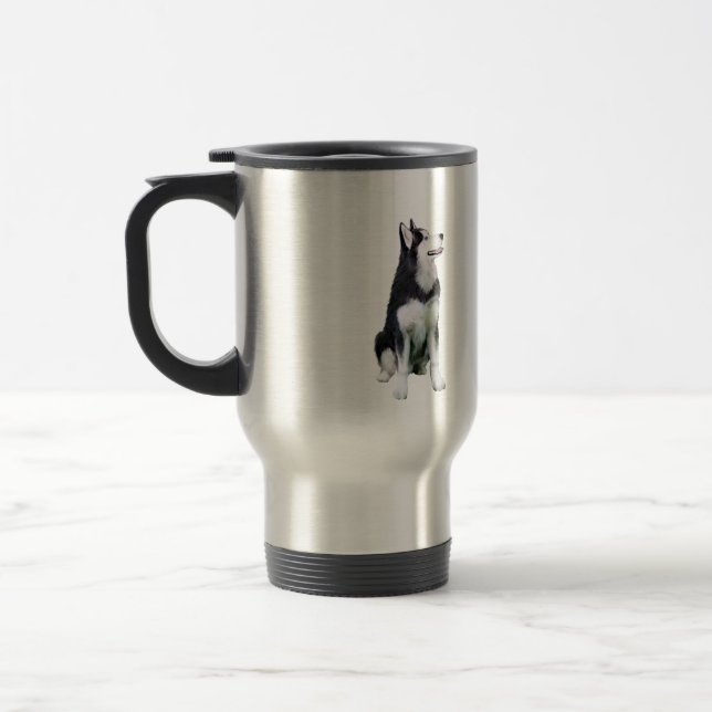 Caneca Térmica Siberian Husky (A) (Esquerda)