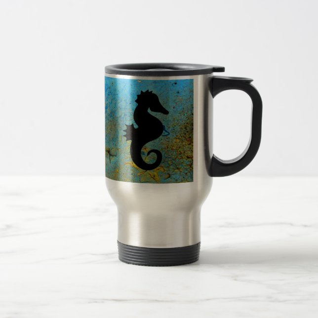 Caneca Térmica Silhueta de Cavalo-Marinho (Direita)