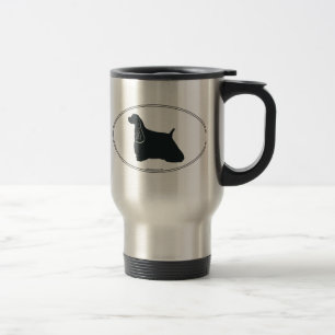 Caneca Térmica Silhueta de cocker spaniel