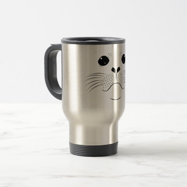 Caneca Térmica Silhueta de foca (Frente Esquerda)
