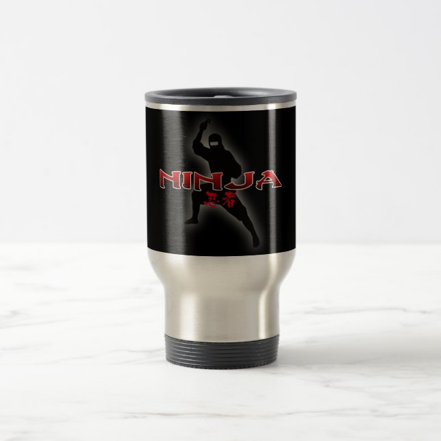 Caneca Térmica Silhueta de Ninja (Centro)