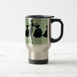Caneca Térmica Silhueta Fashionista Retro