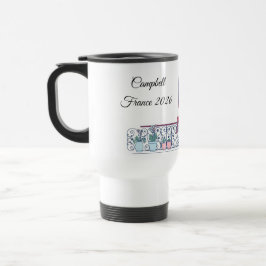 Caneca Térmica Silhueta Moderna da Janela de Paris Estética