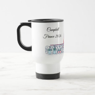 Caneca Térmica Silhueta Moderna da Janela de Paris Estética