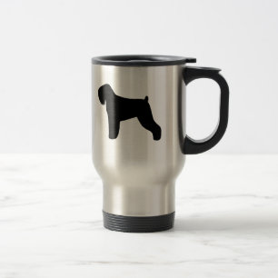 Caneca Térmica Silhuetas do Terrier Russo Negro