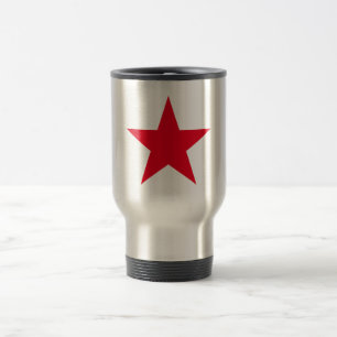 Caneca Térmica Símbolo da Estrela Vermelha do Exército Militar 