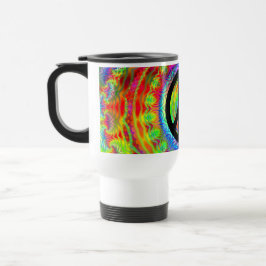 Caneca Térmica Símbolo da Paz Alvo Tie Dye
