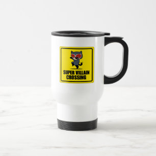Caneca Térmica Símbolo de Cruzamento de Super Villain da Mulher-
