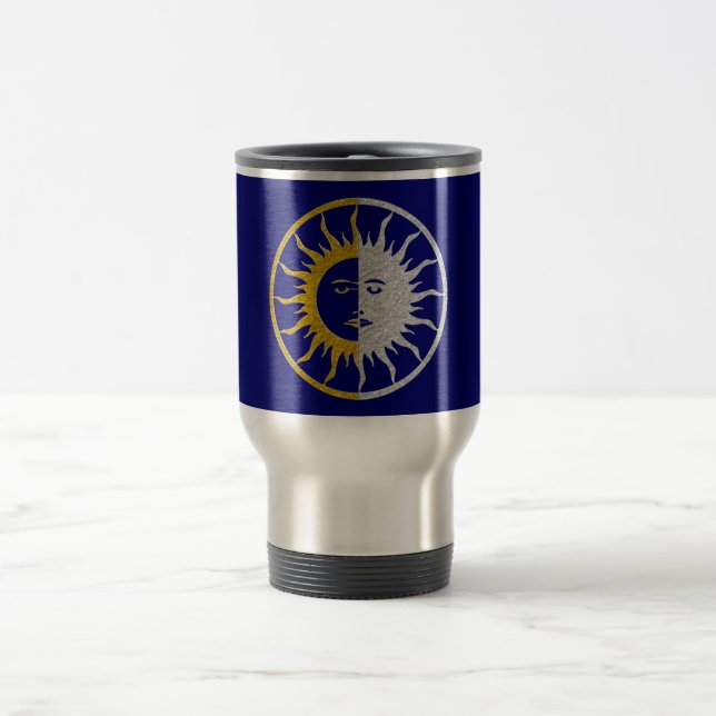 Caneca Térmica Símbolo SUN & MOON - prata dourada (Centro)