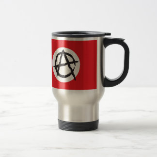 Caneca Térmica Símbolo vermelho, branco & preto do sinal da
