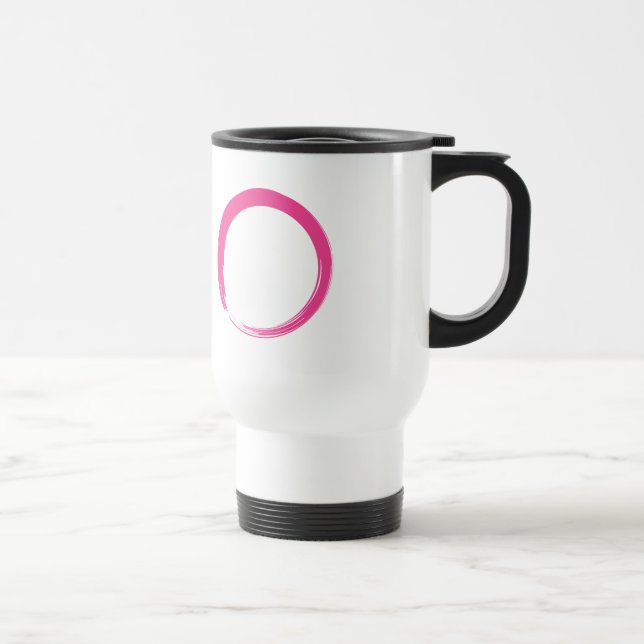 Caneca Térmica Símbolo Zen Rosa / Círculo Enso (Direita)