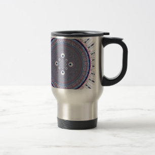 Caneca Térmica Simetria Hipnótica: Arte Geométrica Abstrata