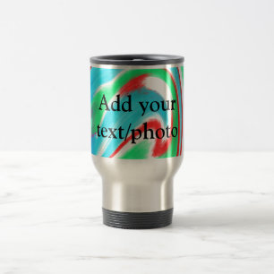 Caneca Térmica Simple acrylic pour marble add your text name cust