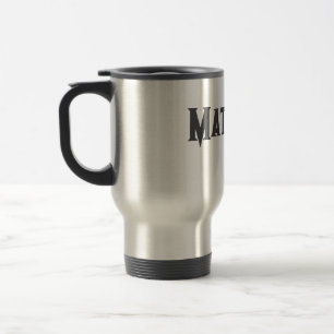 Caneca Térmica simples letra inicial monograma adicionar sua letr