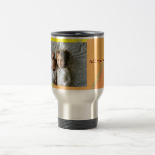 Caneca Térmica simples minimal ADICIONE SUA FOTO TEXTO NATAL amar