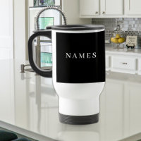 Simples Preto Personalizado Adicionar Seu Nome Ele