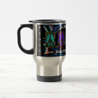 Caneca Térmica Sinal de paz do Squiggle
